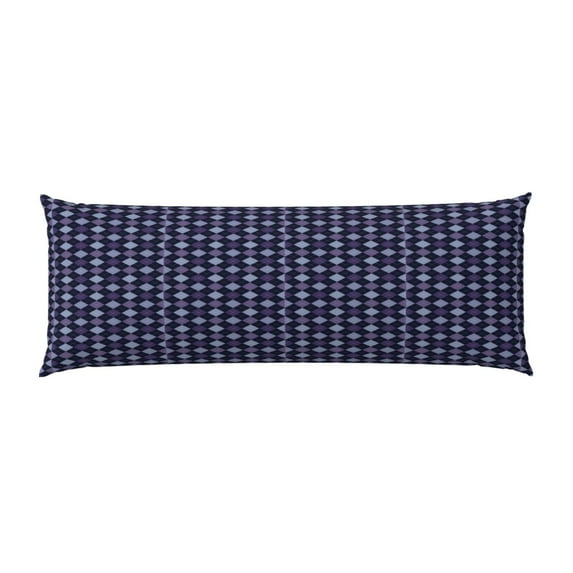 Bingfone Body Pillow Cover Long Pillow Case With Zipper Decorative Bedding Pillowcase 20"X54" Soft Cushion Pillow Case For Bedroom-Purple And Blue Squares