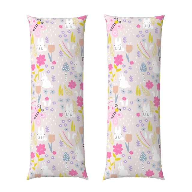 Bingfone Body Pillow Cover Long Pillow Case with Zipper Decorative