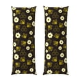 thumbnail image 1 of Bingfone Body Pillow Cover Long Pillow Case with Zipper Decorative Bedding Pillowcase 20"x54" Soft Cushion Pillow Case for Bedroom-Honey Bees With Flowers, 1 of 6
