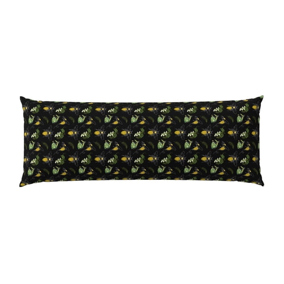 Bingfone Body Pillow Cover Long Pillow Case With Zipper Decorative Bedding Pillowcase 20"X54" Soft Cushion Pillow Case For Bedroom-Bee Floral
