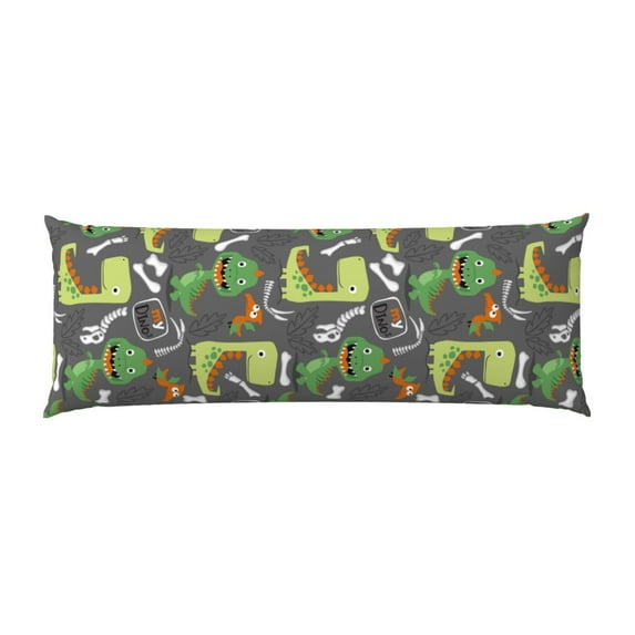 Bingfone Body Pillow Cover Long Pillow Case With Zipper Decorative Bedding Pillowcase 20"X54" Soft Cushion Pillow Case For Bedroom-Cartoon Dinosaurs