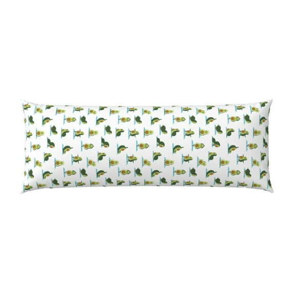 Bingfone Body Pillow Cover Long Pillow Case With Zipper Decorative Bedding Pillowcase 20"X54" Soft Cushion Pillow Case For Bedroom-Cute Avocado Yoga