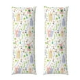 thumbnail image 1 of Bingfone Body Pillow Cover Long Pillow Case with Zipper Decorative Bedding Pillowcase 20"x54" Soft Cushion Pillow Case for Bedroom-Flower Rabbit, 1 of 6