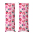 thumbnail image 1 of Bingfone Body Pillow Cover Long Pillow Case with Zipper Decorative Bedding Pillowcase 20"x54" Soft Cushion Pillow Case for Bedroom-Haear Strawberry, 1 of 6