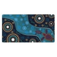 thumbnail image 1 of Bingfone Bohemian Turtle Large Gaming Mouse Pad,Extended Desk Mousepad With Stitched Edges,Non-Slip Base,Water Resist Keyboard Pad For Gamer, Office & Home, 29.5 X 16 In, 1 of 9