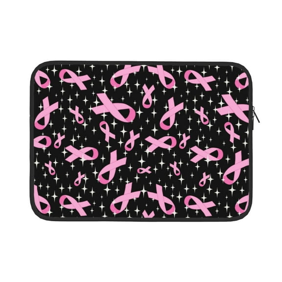 Bingfone Breast Cancer Awareness (2) Laptop Sleeve Case 13 Inch, 360° Protective Computer Carrying Bag
