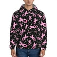 thumbnail image 1 of Bingfone Breast Cancer Awareness (2) Men'S Drawstring Hoodie Long Sleeve Pocket Sweatshirts-3x-Large, 1 of 9