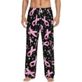thumbnail image 1 of Bingfone Breast Cancer Awareness (2) Mens All Over Print Sleep Pajama Pants-Small, 1 of 9