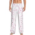 thumbnail image 1 of Bingfone Breast Cancer Awareness (4) Mens All Over Print Sleep Pajama Pants-Large, 1 of 9