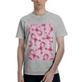 thumbnail image 1 of Bingfone Breast Cancer Ribbons Awareness Men'S Loose Fit Short-Sleeve Pocket T-Shirt, 1 of 7