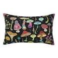 thumbnail image 1 of Bingfone Bright Mushrooms Standard Size Pillowcase, Long Staple Pure Cotton Envelope Closure Pillow Cover,14"X20", 1 of 9