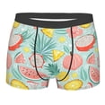 thumbnail image 1 of Bingfone Bright Peach Men's Underwear - Casual Stretch Boxer Briefs-Small, 1 of 7