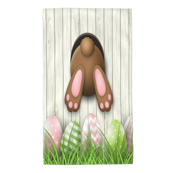 Bingfone Brown Bunny Ultra Absorbent & Soft Hand Towels For Bath, Hand, Face, Gym And Spa-27.5x16in