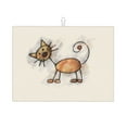 thumbnail image 1 of Bingfone Brown Cat Cartoon ,18" X 24"Dish Drying Mat For Kitchen Counter,Ultra Absorbent Microfiber, 1 of 9