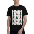 thumbnail image 1 of Bingfone Buffalo Plaid Christmas Trees Men'S Loose Fit Short-Sleeve Pocket T-Shirt, 1 of 7
