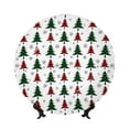 thumbnail image 1 of Bingfone Buffalo Plaid Christmas Trees Print Bone China Dinner Decorative Plates,Handmade Ceramic Dinner Plate with Stand for Home Club-10in, 1 of 6