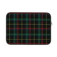 thumbnail image 1 of Bingfone Buffalo Plaid Dark Green Laptop Sleeve Case 15 Inch, 360° Protective Computer Carrying Bag, 1 of 9