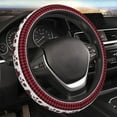 thumbnail image 1 of Bingfone Buffalo Plaid Forest Steering Wheel Cover - Universal 15 Inches Car Steering Wheel Covers Grip Auto Internal Accessories, 1 of 7