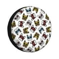 thumbnail image 1 of Bingfone Bulldog Sunglasses Face Spare Tire Cover Weatherproof Universal Wheel Protectors For Rv Camper Travel Trailer Suv Truck-17 Inch, 1 of 9