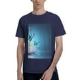 thumbnail image 1 of Bingfone Butterflies And Waterlily In Water Men'S Loose Fit Short-Sleeve Pocket T-Shirt, 1 of 7