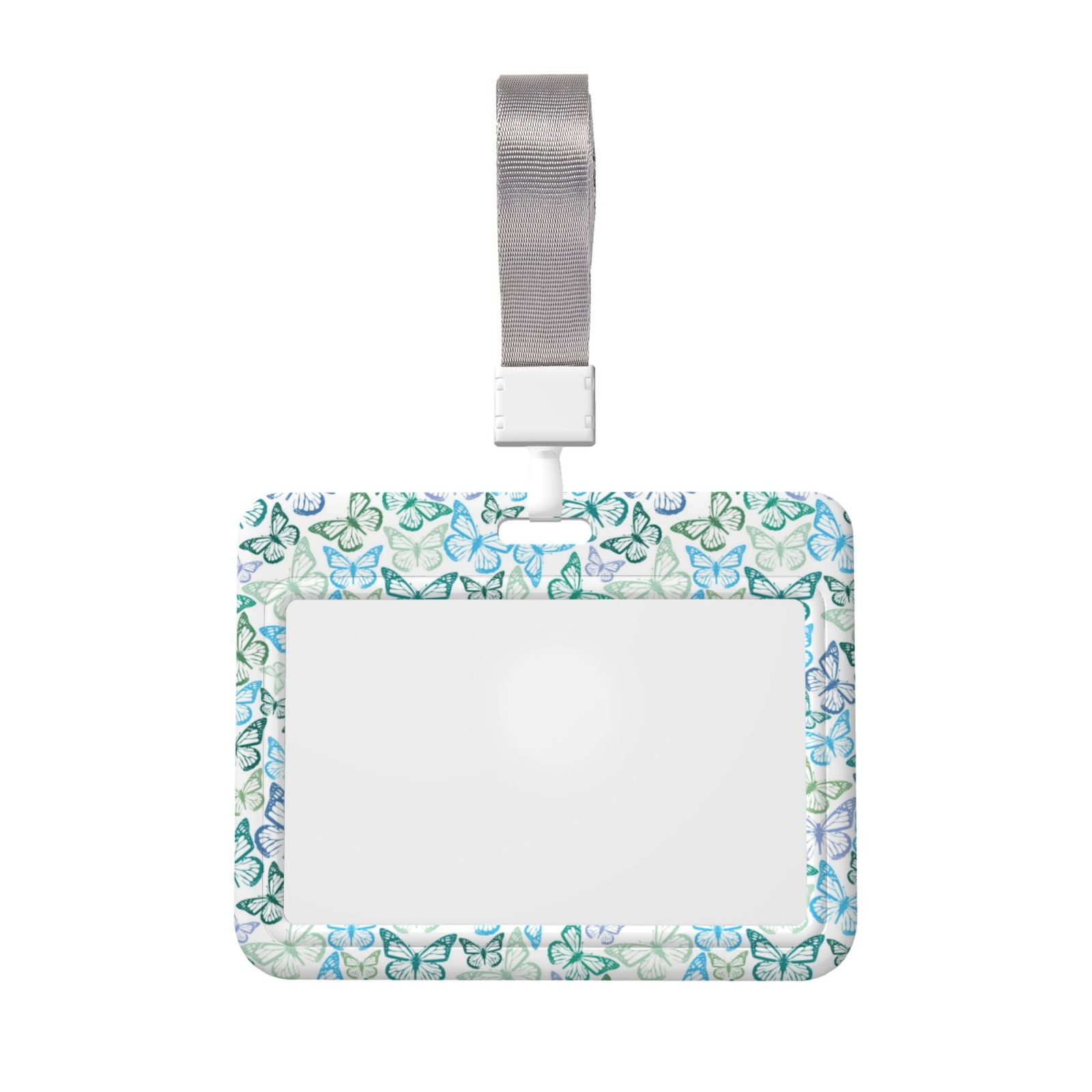 Bingfone Butterflies Card Badge Holder,for Girls Girly Women 4 x 3 Inch ...