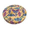thumbnail image 1 of Bingfone Butterfly 3 Padded Round Bar Stool Cover Cushion with Elastic Fabric Round Chair Seat - Butterfly 3, 1 of 7