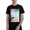 thumbnail image 1 of Bingfone Butterfly In Blossoms Zen Men'S Loose Fit Short-Sleeve Pocket T-Shirt, 1 of 7