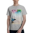 thumbnail image 1 of Bingfone Butterfly In Blossoms Zen Men'S Loose Fit Short-Sleeve Pocket T-Shirt, 1 of 7