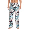 thumbnail image 1 of Bingfone Butterfly Mens All Over Print Sleep Pajama Pants-XX-Large, 1 of 5