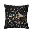 thumbnail image 1 of Bingfone Butterfly1 Linen Throw Pillow Covers Cushion Case Pocket Button Vintage Farmhouse Pillowcase For Sofa Couch Bed 18"X18", 1 of 9