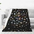 thumbnail image 1 of Bingfone Butterfly1 Print Flannel Fleece Blanket Throw Blanket For Bed,Sofa,Couch,Travel,Camping(50"X40"), 1 of 9