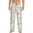 thumbnail image 1 of Bingfone Cactus Plants Mens All Over Print Sleep Pajama Pants-Large, 1 of 5