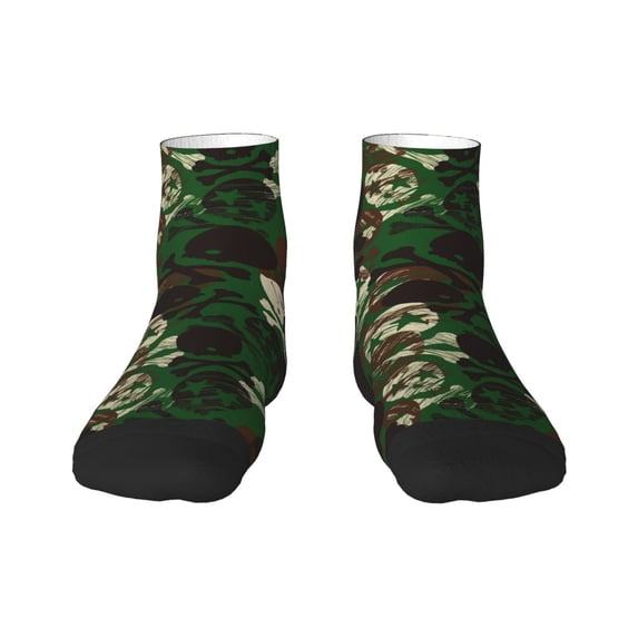 Bingfone Camouflage Skull Design Patterned Men'S Women'S Casual Cotton Socks