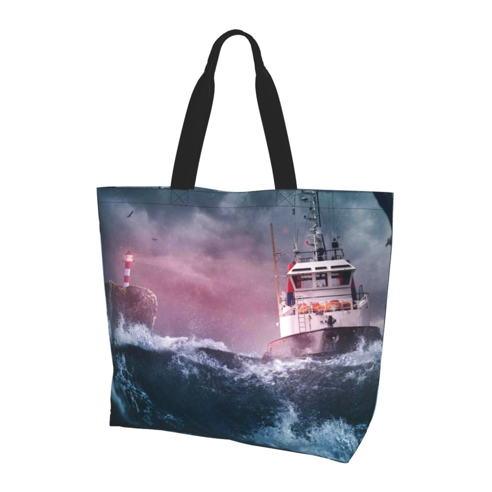 Bingfone Canvas Tote Bag for Women with Inner Pocket Aesthetic Cute ...