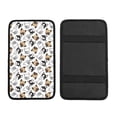 thumbnail image 1 of Bingfone Car Four-Season Universal Armrest Box Mat,Car Armrest Seat Cover Soft Leather Waterproof Armrest Cover Center Console Mat-French Bulldog3, 1 of 7