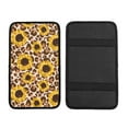 thumbnail image 1 of Bingfone Car Four-Season Universal Armrest Box Mat,Car Armrest Seat Cover Soft Leather Waterproof Armrest Cover Center Console Mat-Leopard Sunflowers, 1 of 7