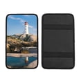 thumbnail image 1 of Bingfone Car Four-Season Universal Armrest Box Mat,Car Armrest Seat Cover Soft Leather Waterproof Armrest Cover Center Console Mat-Lighthouse, 1 of 7