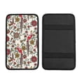 thumbnail image 1 of Bingfone Car Four-Season Universal Armrest Box Mat,Car Armrest Seat Cover Soft Leather Waterproof Armrest Cover Center Console Mat-Dark Enchanted Flowers And Birds, 1 of 7