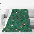 thumbnail image 1 of Bingfone Cartoon Air Transportation Print Flannel Fleece Blanket Throw Blanket For Bed,Sofa,Couch,Travel,Camping(60"X50"), 1 of 9