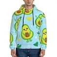 thumbnail image 1 of Bingfone Cartoon Avocado Men'S Drawstring Hoodie Long Sleeve Pocket Sweatshirts-Small, 1 of 9