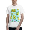 thumbnail image 1 of Bingfone Cartoon Avocado Men'S Loose Fit Short-Sleeve Pocket T-Shirt, 1 of 7