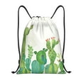 thumbnail image 1 of Bingfone Cartoon Cactus Drawstrings Backpacks Bags For Men Women Gym Drawstrings Bag, 1 of 9