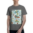 thumbnail image 1 of Bingfone Cartoon Car Racing Men'S Loose Fit Short-Sleeve Pocket T-Shirt, 1 of 7