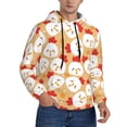thumbnail image 1 of Bingfone Cartoon Chicken Men's Drawstring Hoodie Long Sleeve Pocket Sweatshirts-4X-Large, 1 of 6