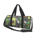 thumbnail image 1 of Bingfone Cartoon Dinosaurs Print Gym Duffle Backpack for Men Women,Travel Weekender Carry-On Bags with Detachable Back Pack Straps for Traveling Overnight Climb Sports, 1 of 8