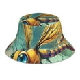 thumbnail image 1 of Bingfone Cartoon Dragonfly Art Bucket Hat for Men Women,Packable Reversible Printed Sun Hats,Fisherman Outdoor Travel Hiking Beach Caps, 1 of 7