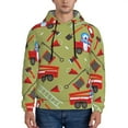 thumbnail image 1 of Bingfone Cartoon Fire Truck Men'S Drawstring Hoodie Long Sleeve Pocket Sweatshirts-Xx-Large, 1 of 9