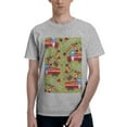 thumbnail image 1 of Bingfone Cartoon Fire Truck Men'S Loose Fit Short-Sleeve Pocket T-Shirt, 1 of 7