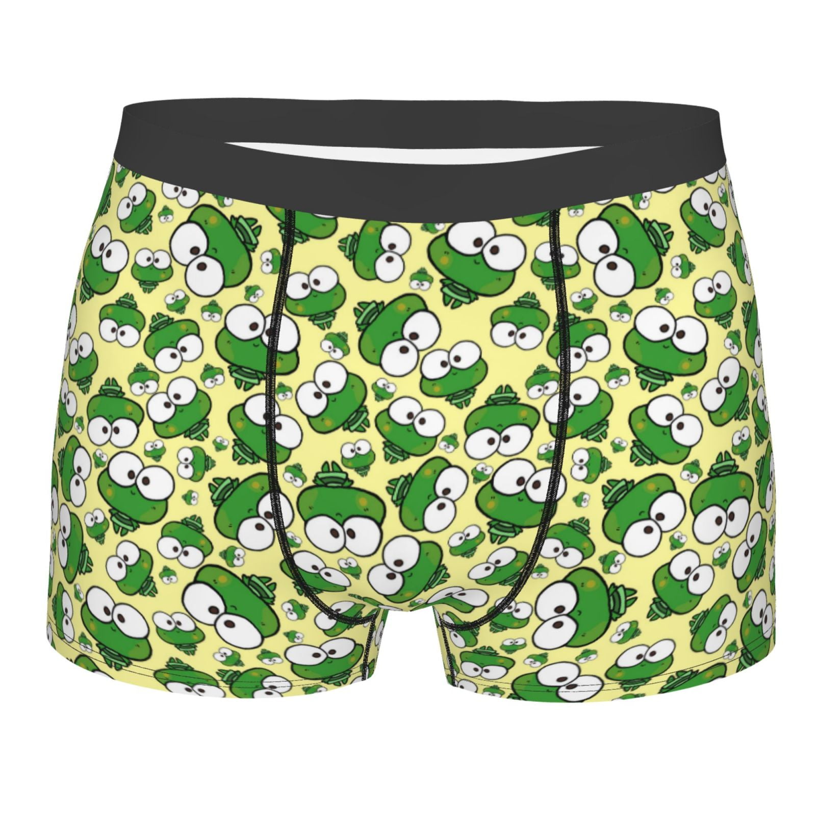 Bingfone Cartoon Frogs Men's Underwear Casual Stretch Boxer Briefs
