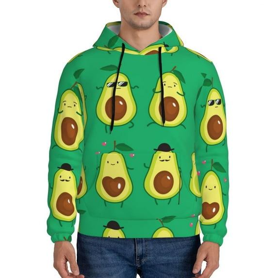Bingfone Cartoon Fruit 1 Men'S Drawstring Hoodie Long Sleeve Pocket Sweatshirts-Medium